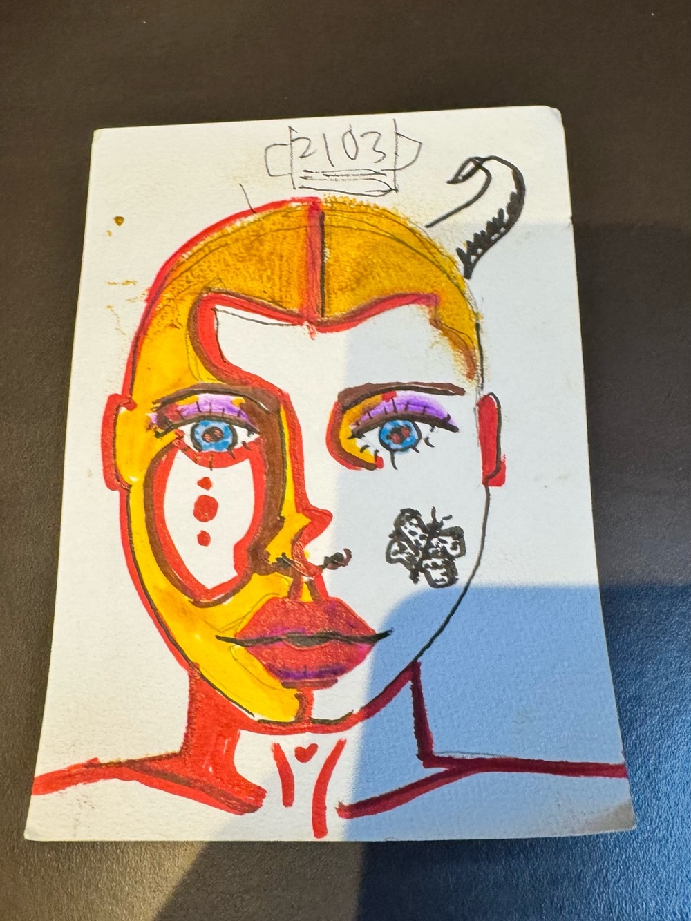 15 pieces of Handdrawn abstract modern Art.